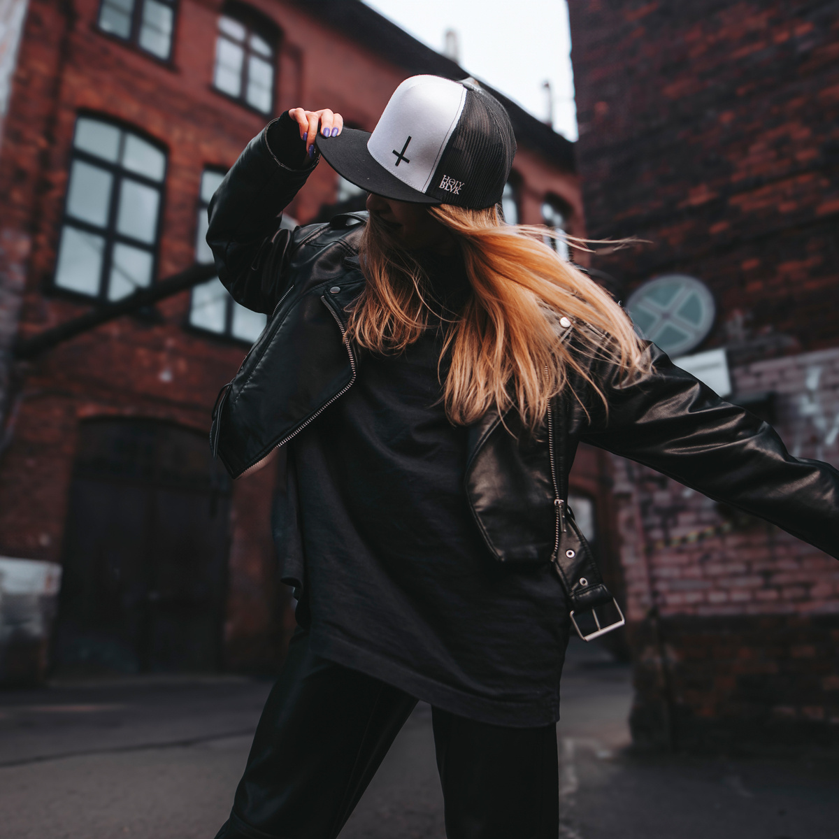 Inverted Cross trucker cap