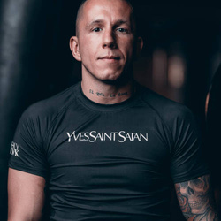 YvesSaintSatan training rashguard tshirt