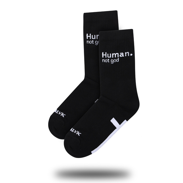 Human not god. Frotte socks.