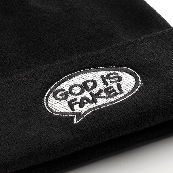 God Is Fake beanie x Holy Blvk