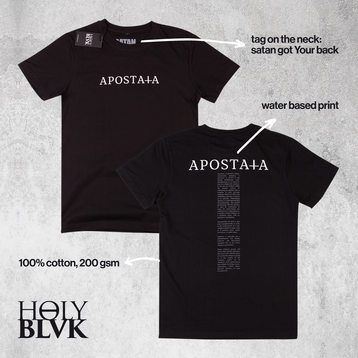 HOLY BLVK HERETIC t-shirt