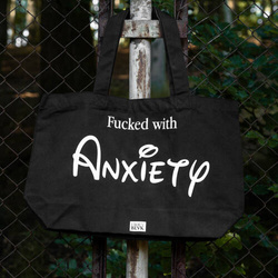 Anxiety canvas bag x HOLY BLVK