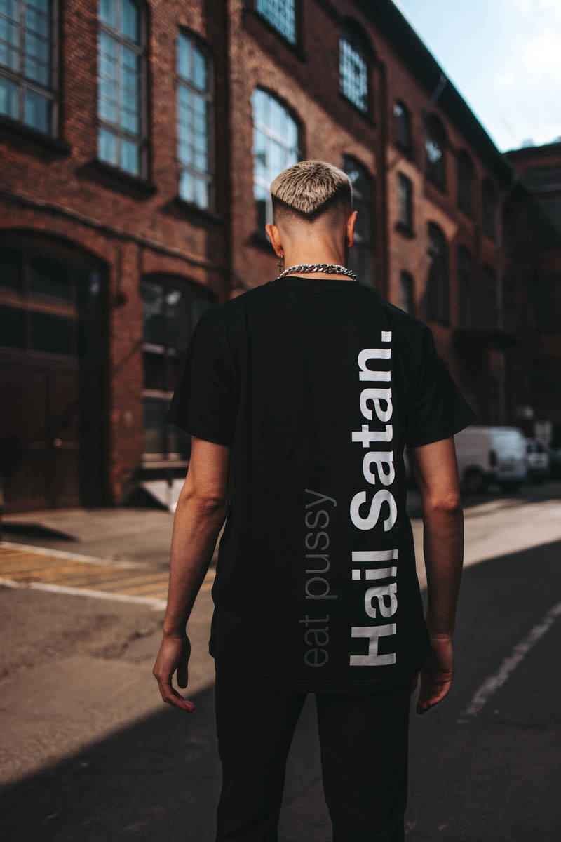 Eat Pussy Hail Satan tshirt by HOLY BLVK
