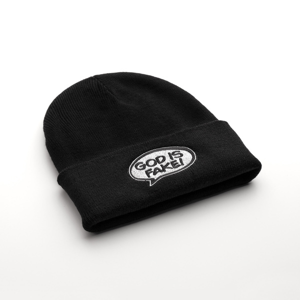 God Is Fake beanie x Holy Blvk