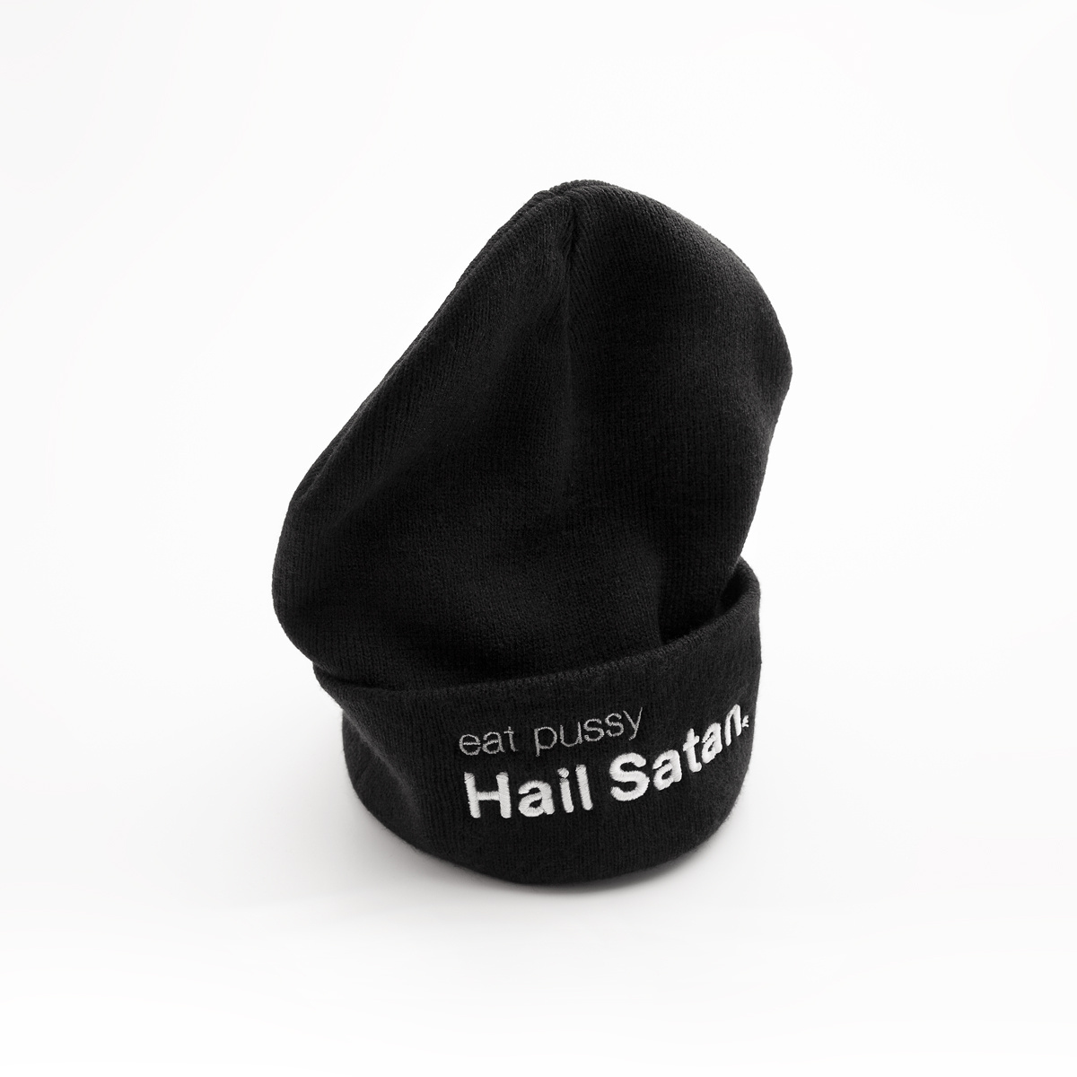 Eat Pussy Hail Satan beanie x HOLY BLVK