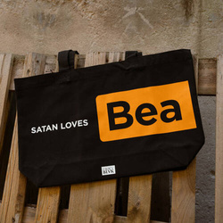 Satan Loves Beach canvas bag