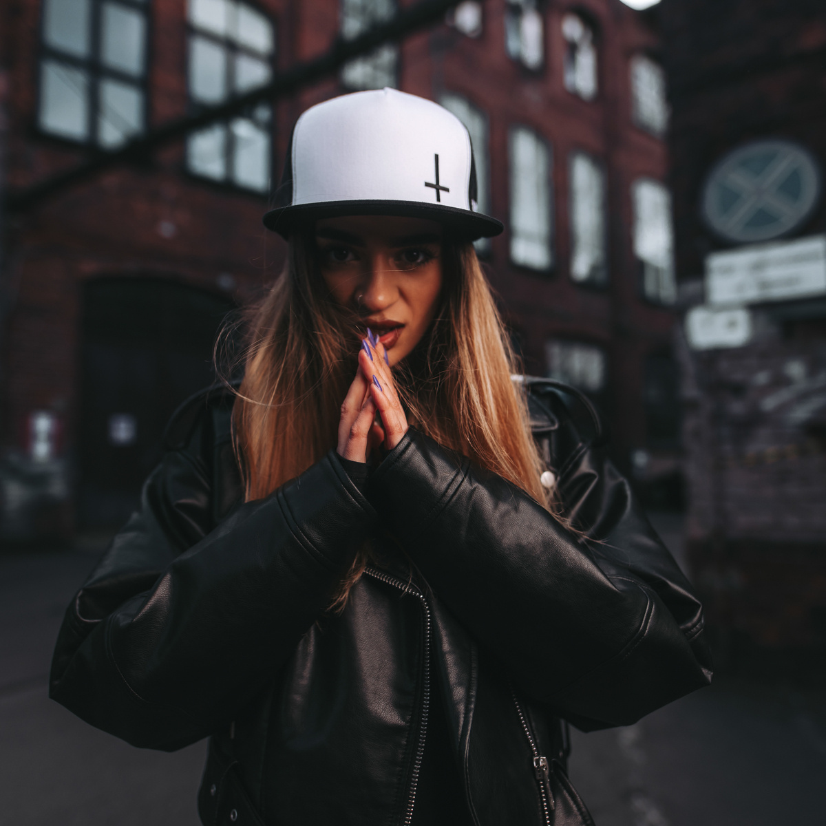 Inverted Cross trucker cap