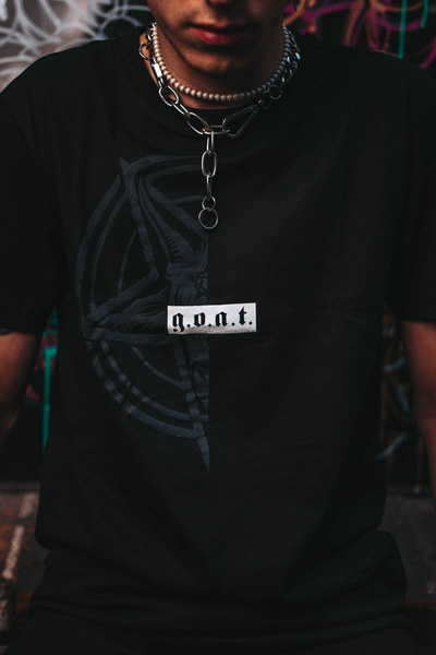 G.O.A.T pentagram tshirt x HOLY BLVK