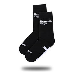 Human not god. Frotte socks.