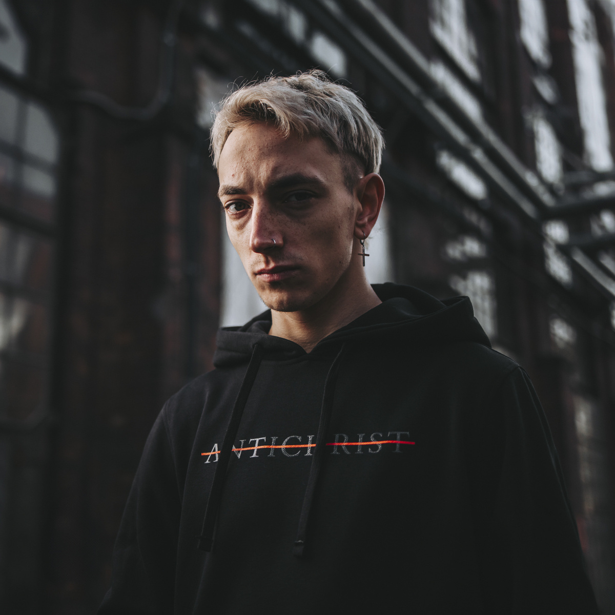 Antichrist Red Line Hoodie