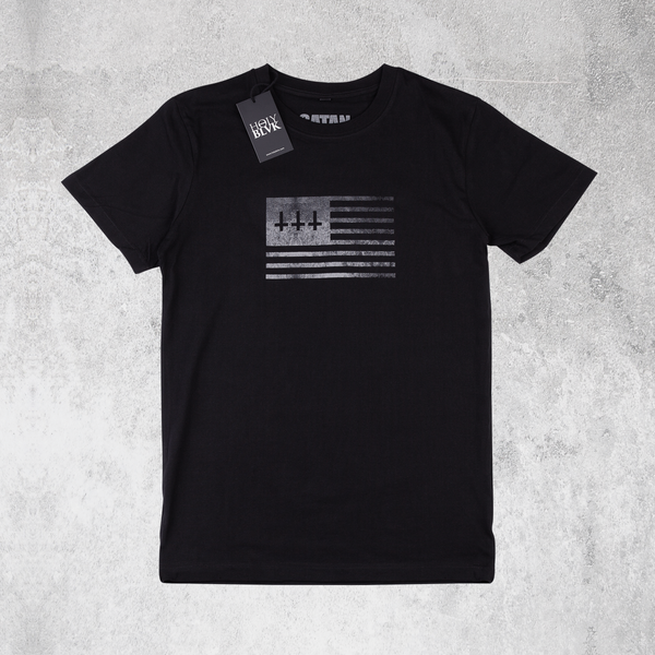 Inverted Cross Flag tshirt x HOLY BLVK