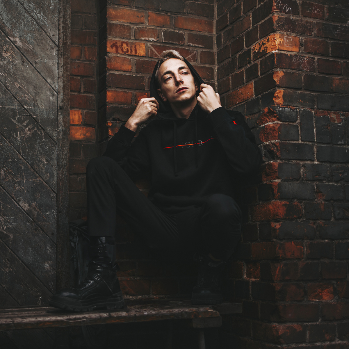 Antichrist Red Line Hoodie