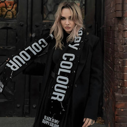 Black is my happy colour scarf