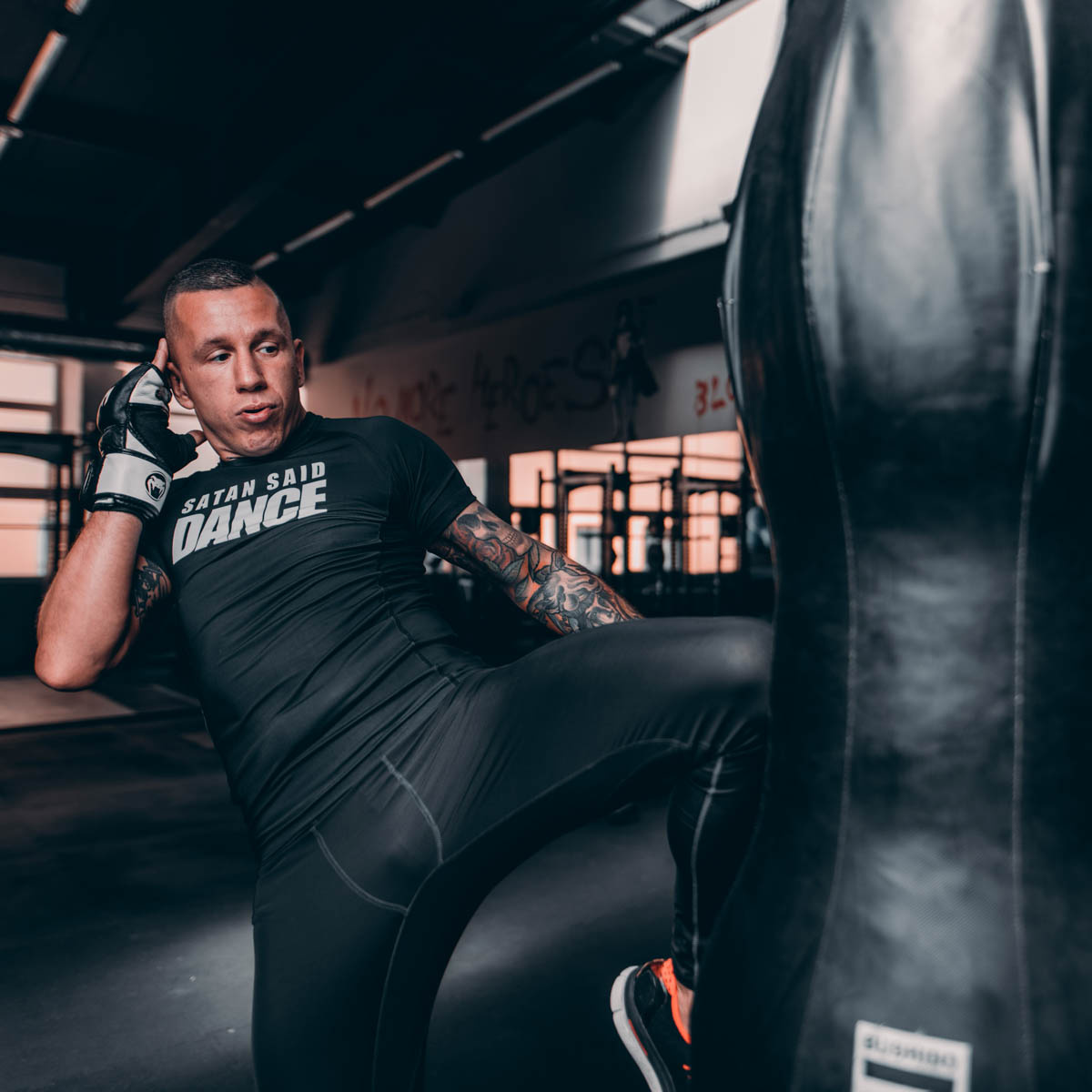 Satan Said Dance training tshirt. Holy Blvk rashguard