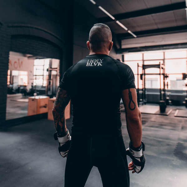 Satan Said Dance training tshirt. Holy Blvk rashguard