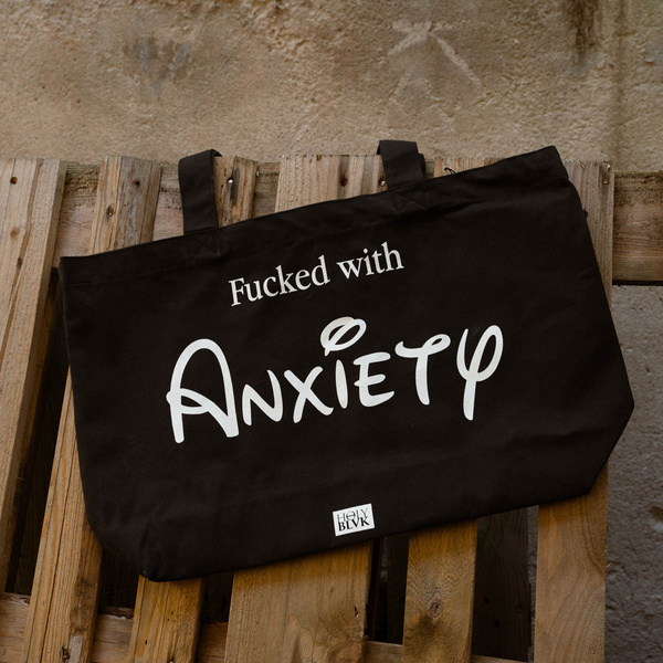 Anxiety canvas bag x HOLY BLVK