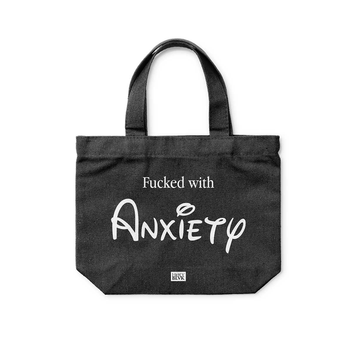 Anxiety canvas bag x HOLY BLVK