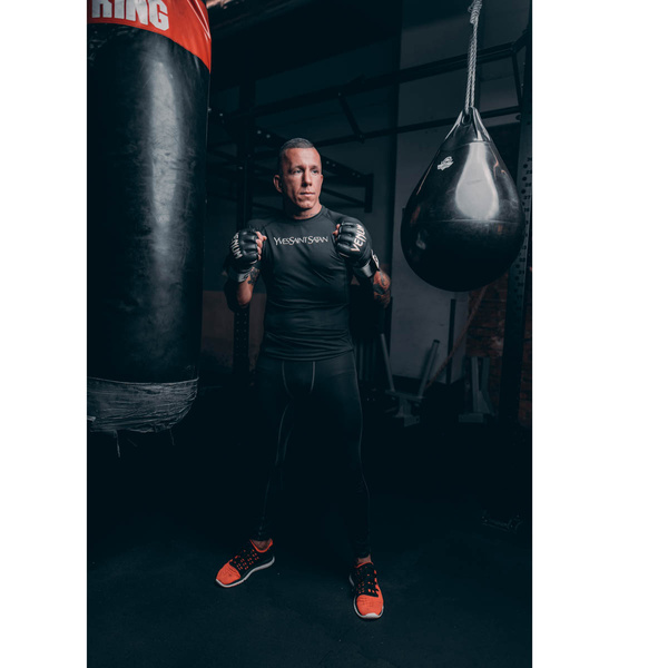 YvesSaintSatan training rashguard tshirt