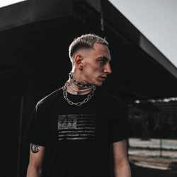 Inverted Cross Flag tshirt x HOLY BLVK